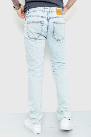 Джинси чоловічі Slim, колір блакитний, 157R37-21-001 | Зображення 3
