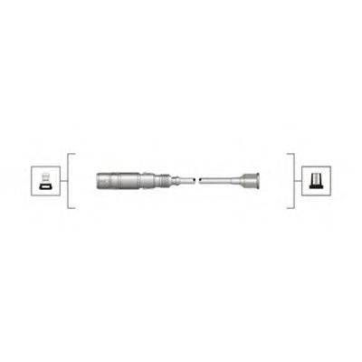 Комплект дротів запалювання (вир-во Magneti Marelli кор.код. MSQ0086) MAGNETI MARELLI 941319170086 на AUDI COUPE (89, 8B)