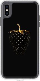 Чохол на iPhone XS Max Чорна полуниця "3585pc-1557-24368"