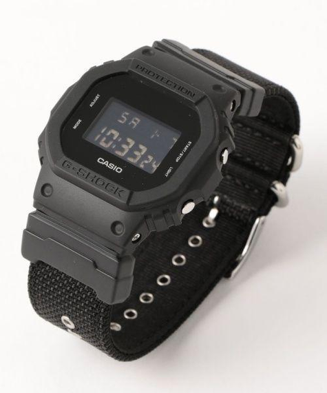 Наручний годинник полімерні оригінальні Японія Casio G-Shock DW-5600BBN-1ER з тканинним ремінцем (модуль 1545) | Зображення 2