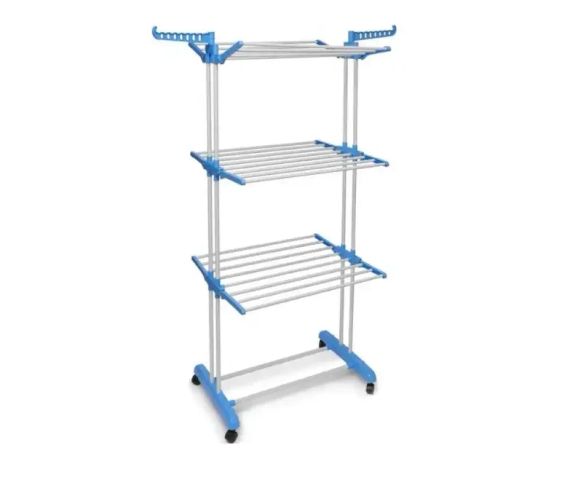 Вішалка Garment Rack With Wheels для сушіння одягу, Портативна сушарка для білизни на коліщатках   знижка | Зображення 7