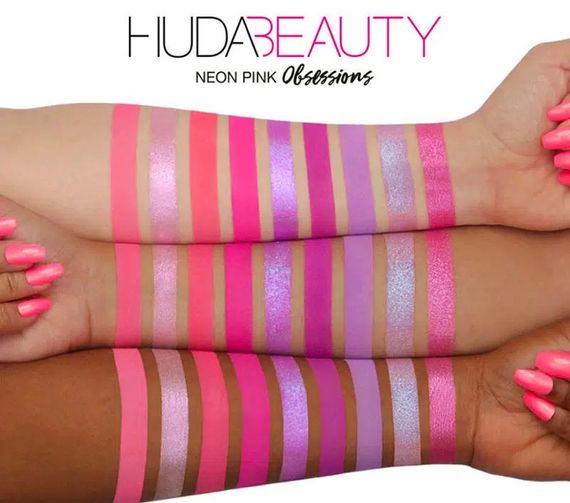 Неоновые тени для век Huda Beauty Neon Pink Obsessions | Зображення 1
