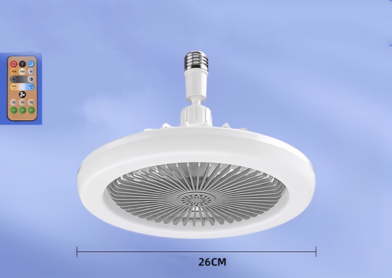 Лампа-вентилятор SV Led multicolor 26см 30Вт із пультом 220В Сірий (sv3896gre)