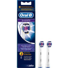 Насадки для електричної зубної щітки Braun Oral-B 3D White 2 шт