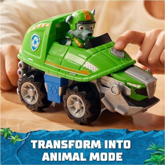 Щенячий патруль в джунглях Машина черепаха и фигурка Рокки Paw Patrol Jungle Pups Rocky Turtle Vehicle | Зображення 7