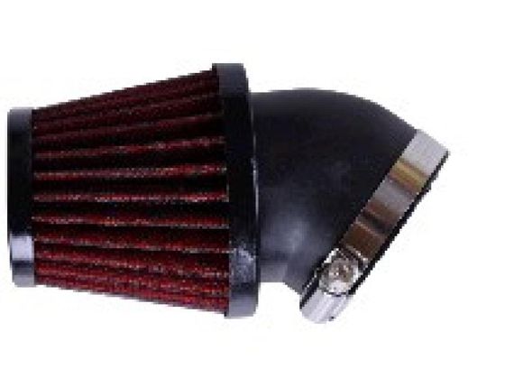 Фильтр воздушный (нулевик)   Ø28/33/48mm, 45*, конусный  (красный)