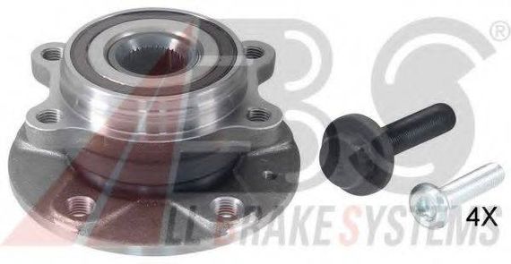 Маточина в зборі AUDI Q3, SEAT ALTEA, SKODA YETI, VW CADDY III-IV 03- перед. міст з ABS (Вир-во ABS) A.B.S. 200986 на VW CADDY III фургон (2KA, 2KH, 2CA, 2CH)