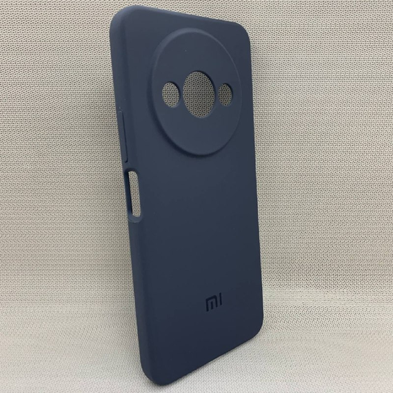 Чохол з логотипом для Xiaomi Redmi A3 | Протиударний | Soft Touch | Сірий