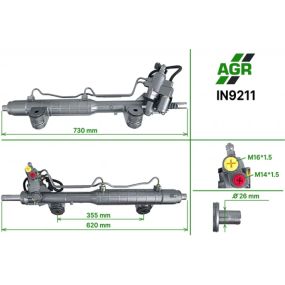 Рулевая рейка с ГУР INFINITI G25, G35, G37 2008-