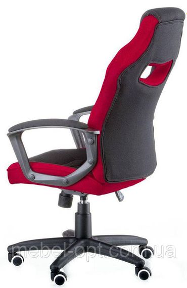 Геймерське крісло Riko black/red, колір чорно-червоне, оббивка-тканина | Зображення 4