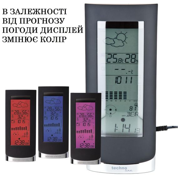 Метеостанція Technoline WS6501 Black Metall (WS6501) | Зображення 1