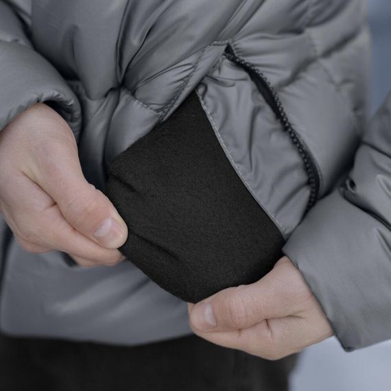 Зимова куртка утеплювач синтепух 300 г/м² від -5°C до -20°C темно-сіра | Зображення 6