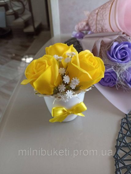 Букет мини из мыльных цветов | Зображення 2