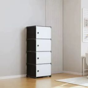 Пластикова шафа-комод 8104 на 4 секції