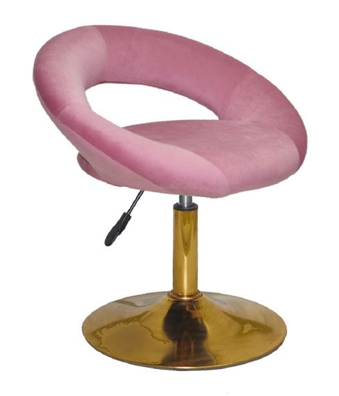 Стул на золотой круглой ноге-опоре, с регулировкой высоты Holy (Холи) GD-Base Бархат фрез В-1025 | Зображення 2