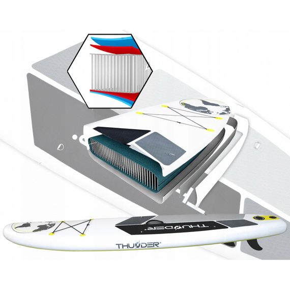 Надувна дошка SUP THUNDER Planet 320 см з веслом Lime | Зображення 3