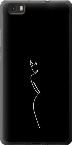 Чехол на Huawei Ascend P8 Lite Силуэт1 "4590u-126-17620"