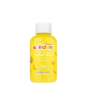 Дитячий ополіскувач Solident Junior зі смаком банану, фтор 240 ppm, 100 ml