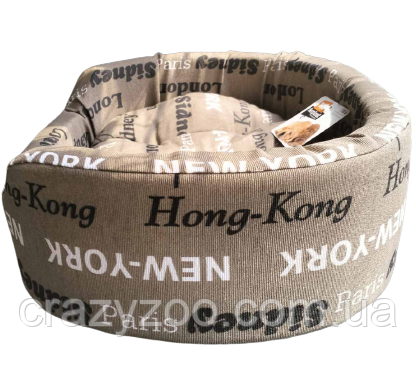 Лежак для собак и котов Ferplast Dandy Cities 45 коричневый 45х35х13 см 82941096 | Зображення 2