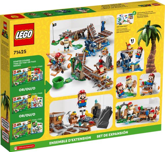 Конструктор LEGO Super Mario Поїздка у вагонетці Дідді Конґа. Додатковий набір 71425 | Зображення 6