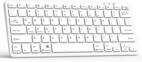 Клавіатура бездротова Bluetooth-TQQ QWERTY для iPad 10/iPad Pro/iPad Air/iPad Mini/iPad 10,2",