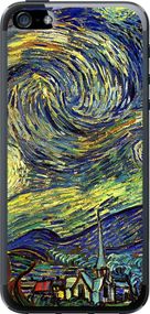 Чехол на iPhone 5s Винсент Ван Гог. Звёздная ночь "163u-21-17620"