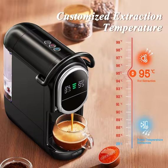 CAFELFFE 4-в-1 Автоматическая Капсульная Кофемашина 19 BAR, (Dolce Gusto, Nespresso, ESE Pods и  Молотым Кофе) | Зображення 2