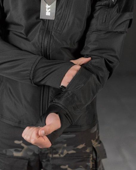 Весняна тактична куртка carrier (аналог uf pro) чорна ВТ0546 | Зображення 5