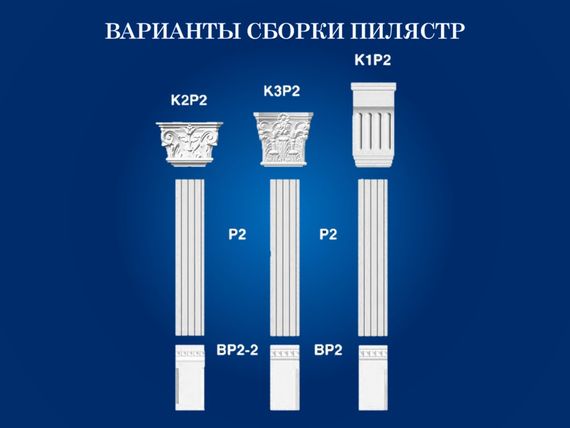 Капітель пілястри СІМ'Я K1P2, 270х140х65 мм | Зображення 3