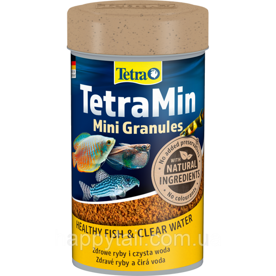 Корм TetraMin Mini Granules 45 г — Міні-гранули для невеликих декоративних риб