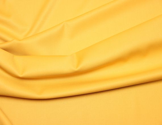 Костюмна тканина італійська полівіскоза стрейчева жовтого кольору однотонна MI 88 | Зображення 1