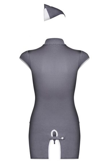 Костюм Стюардеса Stewardess Obsessive grey S/M | Зображення 6