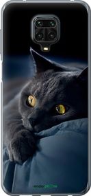 Чохол на Xiaomi Redmi Note 9S Димчастий кіт "825u-2029-2448"