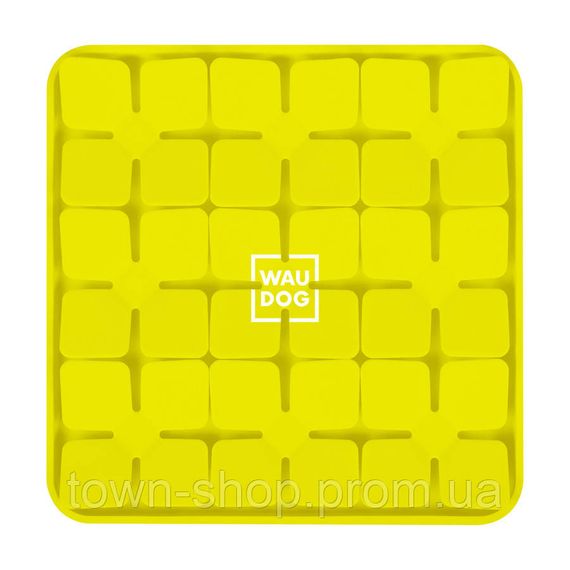 Коврик для поиска корма WAUDOG Silicone, 205х205х17 мм, желтый | Зображення 2
