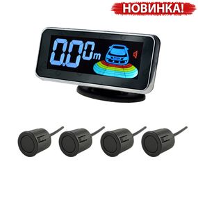 Четырёхдатчиковый парковочный радар Cyclone SX-4W Black