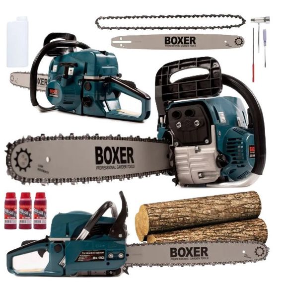 Бензопила Boxer BX-102 5,9 КВт З Двома Напрямними І Ланцюгами BH-89 | Зображення 3