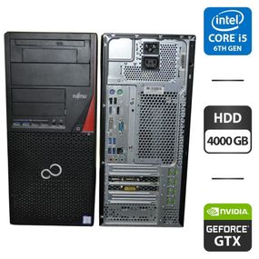 Комп'ютер Fujitsu Esprimo P756 E90 Tower / Intel Core i5-6500 (4 ядра по 3,2 - 3,6 ГГц) / 8 ГБ DDR4 / 4000 ГБ HDD / nVidia GeForce GTX 745, 2 ГБ GDDR3, 128-біт / Windows 10 Pro б/в