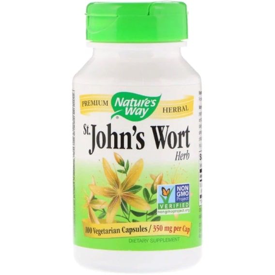 Комплекс для профілактики нервової системи Nature's Way St. John's Wort, Herb 350 mg 100 Veg Caps NWY17300