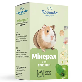 Минеральный камень для грызунов Природа с яблоком 18 г