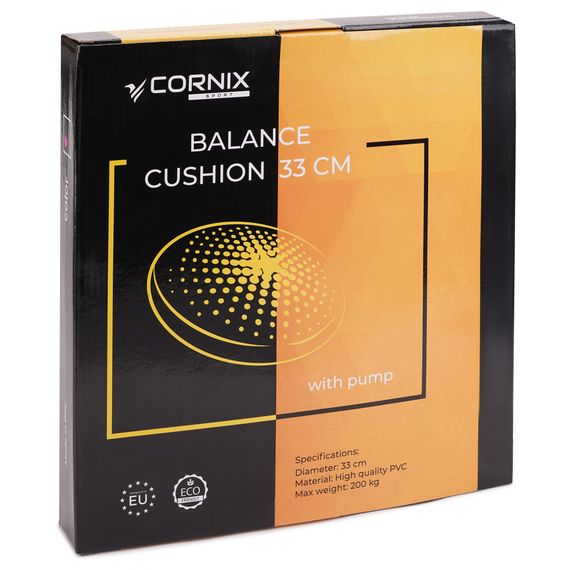 Балансувальна подушка-диск Cornix 33 см (сенсомоторна) масажна XR-0054 Blue | Зображення 1
