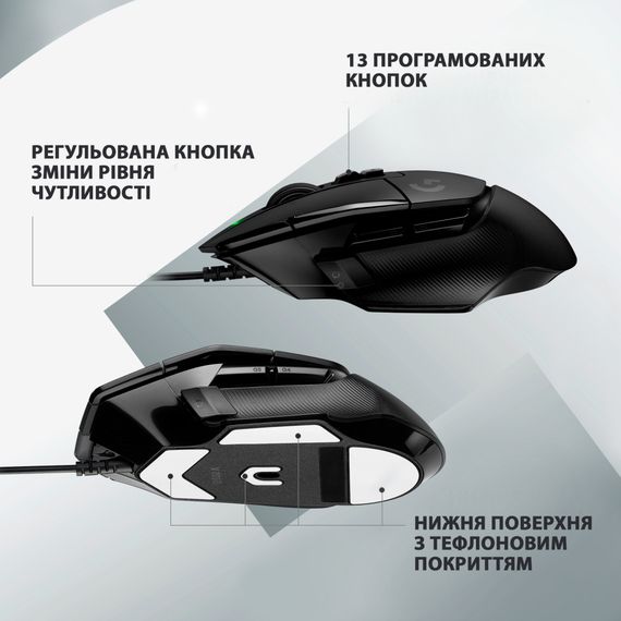 Мишка Logitech G502 X USB Black (910-006138) | Зображення 4