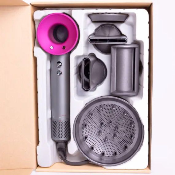 Фен стайлер для волосся 5 в 1 Supersonic Premium 1600Вт 5 насадок 3 режими швидкості з іонізацією Рожевий PH770P | Зображення 5