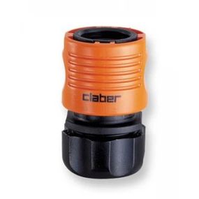 Коннектор для поливочного шланга 1/2" с системой "Aquastop" Claber 8606