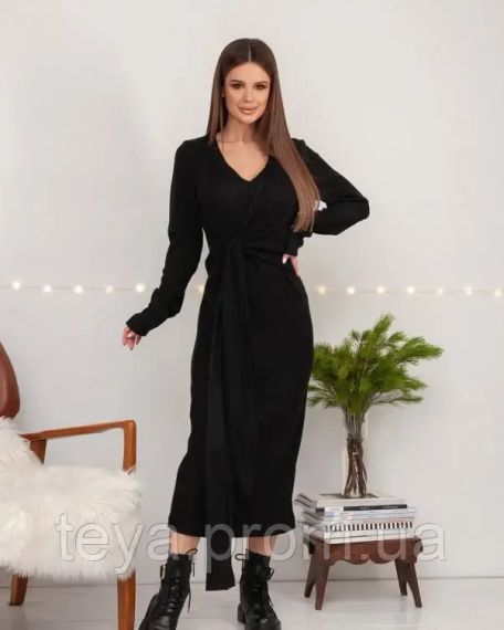 Плаття для жінок колір чорний розміри S, M, L, XL, XXL, 3XL FI_009679
