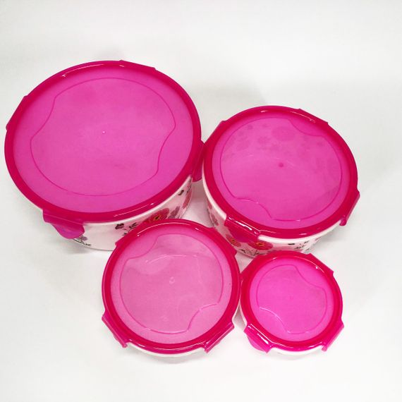 Набір пластикових судків UNIQUE UN-1512. Колір: рожевий | Зображення 4