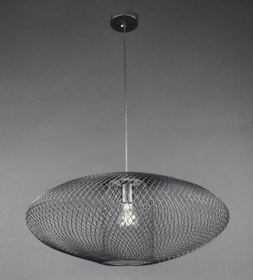 Люстра підвісна LOFT на 1 лампочку 27187 Чорний 30-160х58х58 см. | Зображення 1