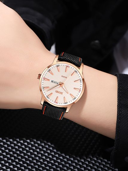 Чоловічий годинник Skmei 9303RGSI Rose Gold-Silver | Зображення 2