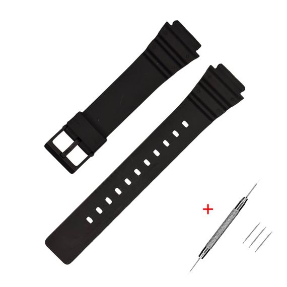 Ремінець для Годинник C2asio MRW-200H 18 mm All Black