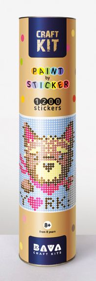 Картина за номерами стікерами в тубусі "Йорк", 1200 стікерів 1791 33х48 см | Зображення 1