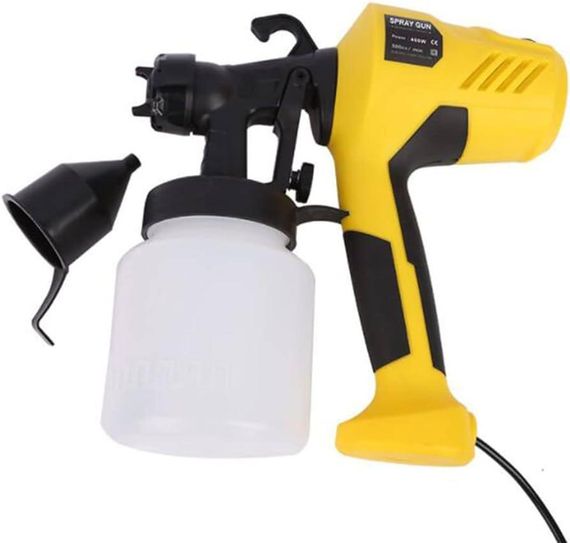 Електричний розпилювач для фарби Electric Paint Sprayer 500W ручний прилад пульверизатор, розпилювач 800 мл краскопульт 3 ступеня